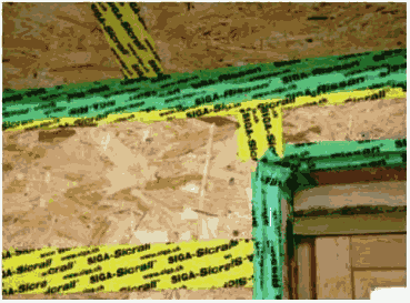 Герметизация стыков обшивки плитами ОСП (OSB) наружных стен дома