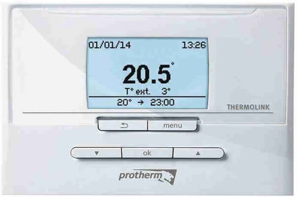 Комнатный программируемый терморегулятор Protherm Thermolink P с интерфейсом (eBus) для газового котла Protherm Gepard (Panther)